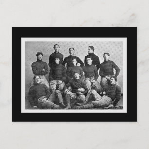 Carte postale d'invitation de partie du football