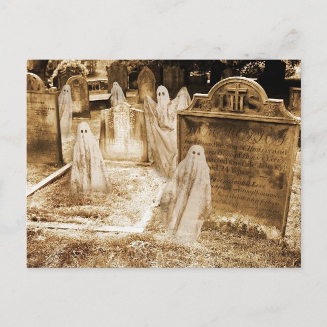 Carte postale d'invitation fantôme (Devant)