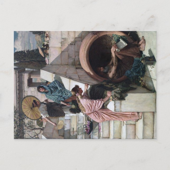 Carte Postale Diogene - John William Waterhouse (Devant)