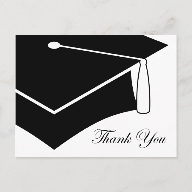 Carte Postale diplôme cap : merci (Devant)