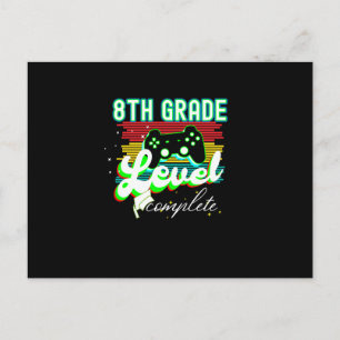 Carte Postale Diplôme de 8e année de gamer