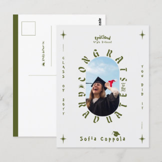 Carte Postale Diplôme de l'arc photo géométrique moderne personn