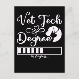 Carte Postale Diplôme en technologie vétérinaire Chargement de f