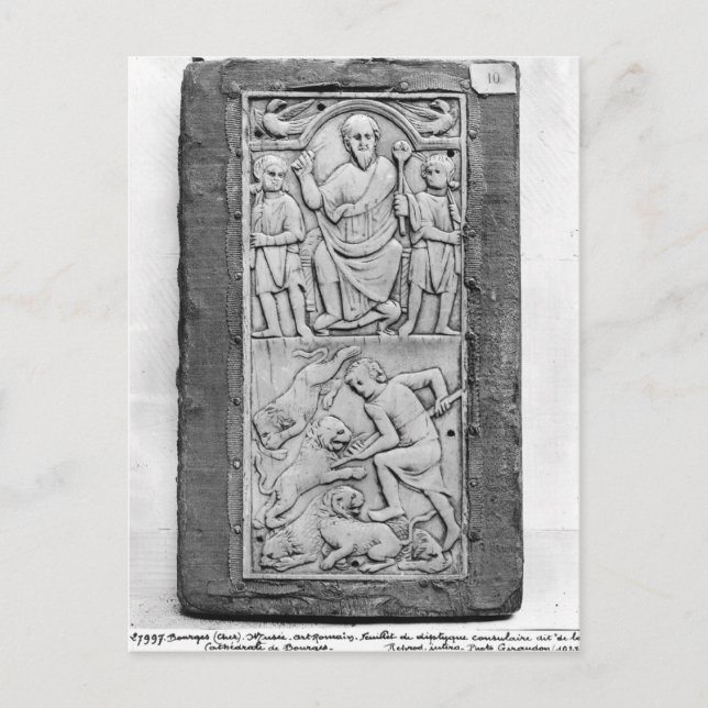 Carte Postale Diptyque consulaire d'Aetius, panneau droit (Devant)