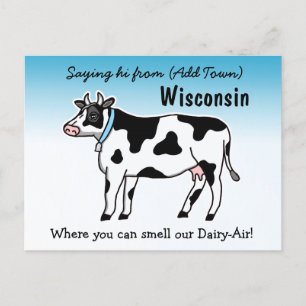 Carte Postale Dire son Wisconsin où vous pouvez sentir notre Lai
