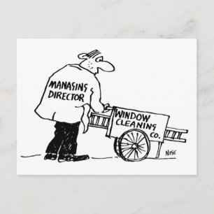 Carte Postale Directeur général de la société de nettoyage de vi