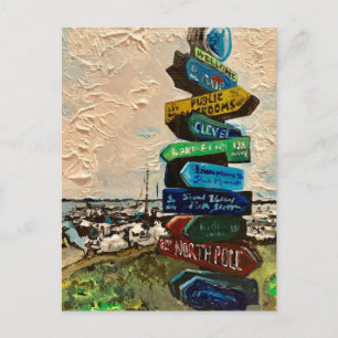 Carte postale "Direction Marker on Kelley's Island