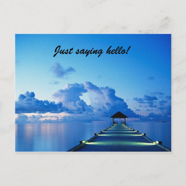 Carte Postale Dis bonjour ! (Devant)