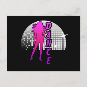 Carte Postale Disco Ball Dancer.