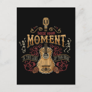 Carte Postale Disney Pixar Coco Citation "Saisir votre moment"