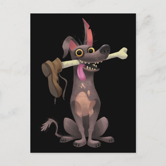 Carte Postale Disney Pixar Coco | Dante | Os drôle avec chaussur (Devant)