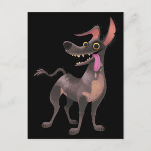 Carte Postale Disney Pixar Coco   Dante   Sortie de langue drôl