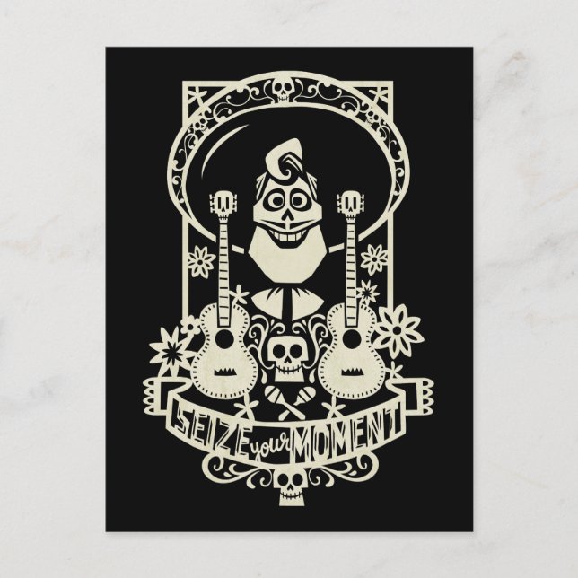 Carte Postale Disney Pixar Coco | Ernesto - Citation drôle (Devant)