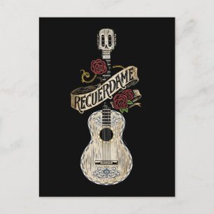 Carte Postale Disney Pixar Coco   Rustic Recuerdame Guitare
