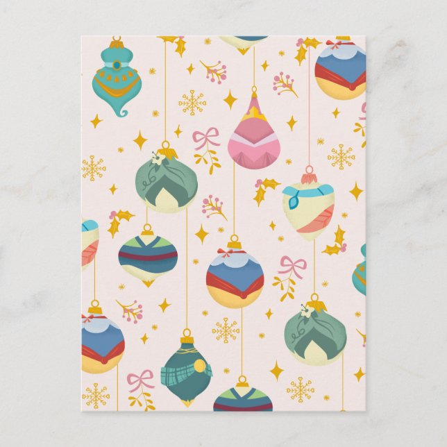 Carte Postale Disney Princess Christma Motif de l'ornement (Devant)