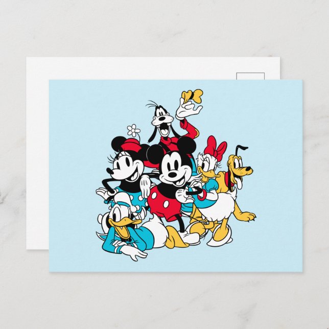 Carte Postale Disney's Sensational 6 | Un groupe classique pris (Devant / Derrière)