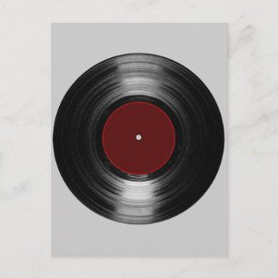Carte Postale disque vinyle
