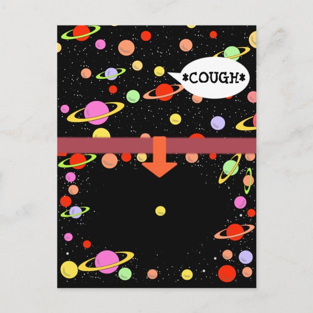 Carte Postale DISTANCÉE DE LA QUARANTINE COUGH par Jetpackcorps (Devant)