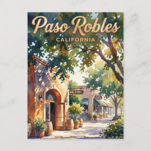 Carte Postale District viticole du centre de Paso Robles Califor