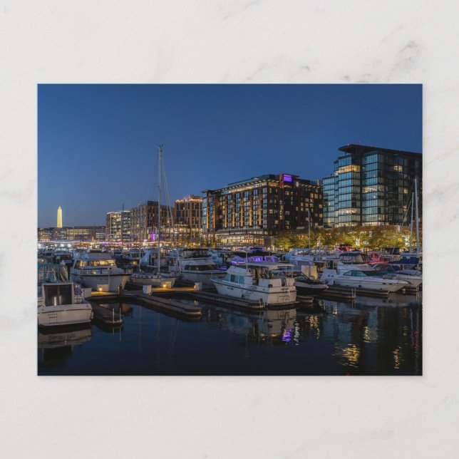 Carte Postale District Wharf à Dusk, Washington, DC (Devant)