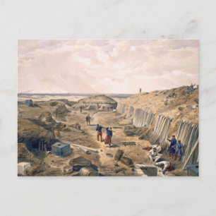 Carte Postale Ditch du Bastion du Mat, assiette de "Le Siège