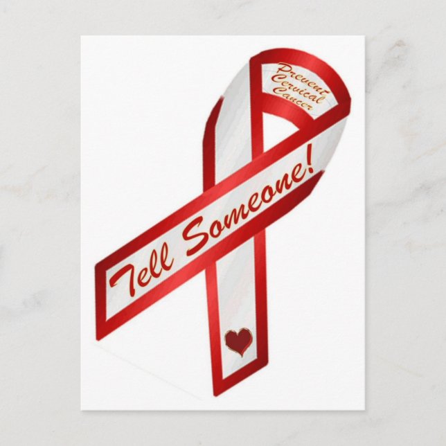 Carte Postale DITES À QUELQU'UN ! Le VPH provoque un cancer du c (Devant)