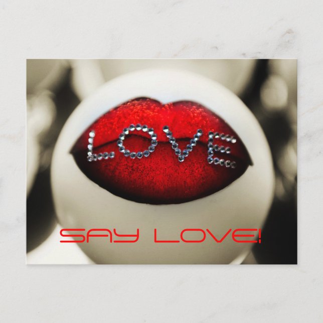 Carte Postale Dites amour (Devant)