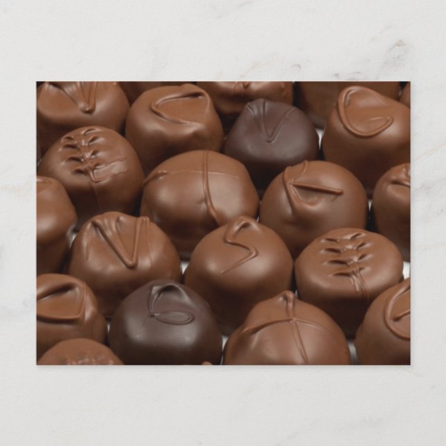 Carte Postale Dites-le avec du chocolat ! (Devant)