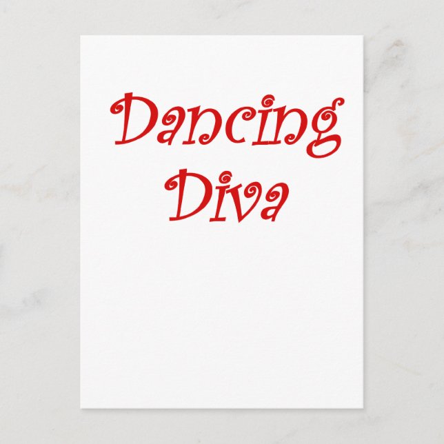 Carte Postale Diva de danse (Devant)