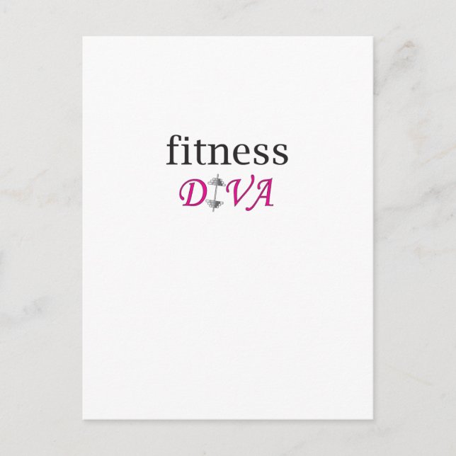 Carte Postale diva de forme physique (Devant)