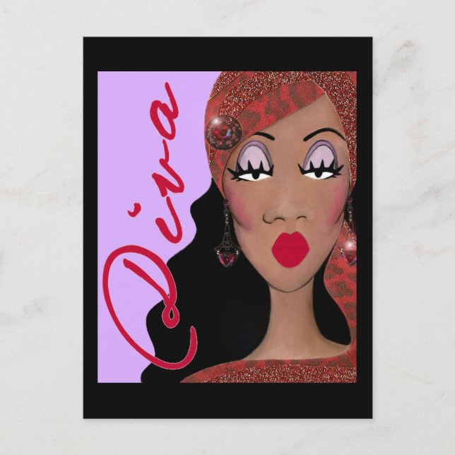 Carte Postale DIVA est un mot de quatre lettres...Cartes postale (Devant)