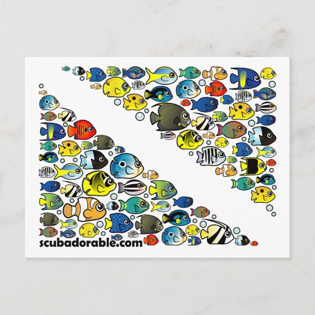 Carte Postale Diver Scubadorable Diver Down (Devant)