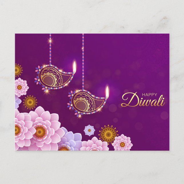 Carte postale Diwali (Devant)