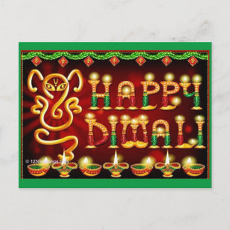 Carte Postale Diwali