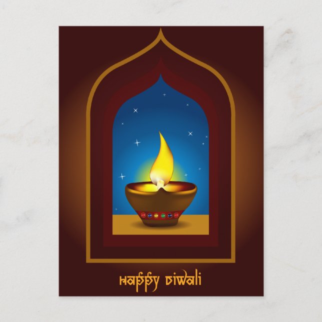 Carte Postale Diwali heureux (Devant)
