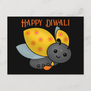 Carte Postale Diwali Ladybug avec Deepa
