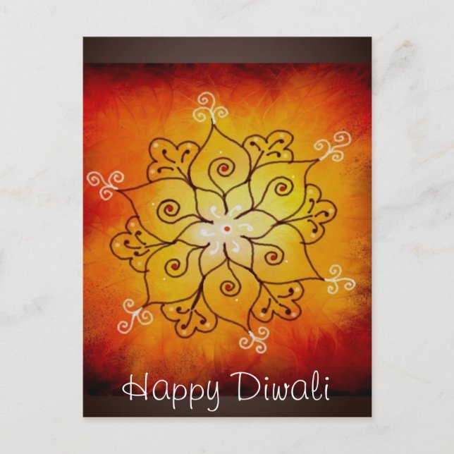Carte Postale Diwali Rangoli (Devant)