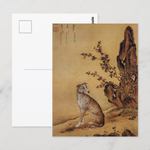 Carte Postale Dix Chiens primés - Banjinbiao (lévriers chinois)