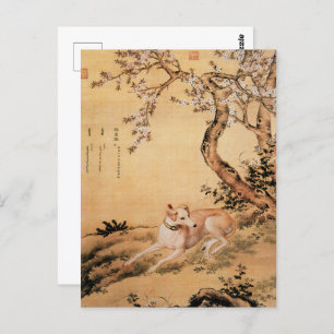 Carte Postale Dix Chiens primés - Loup Shanxing (lévriers chinoi