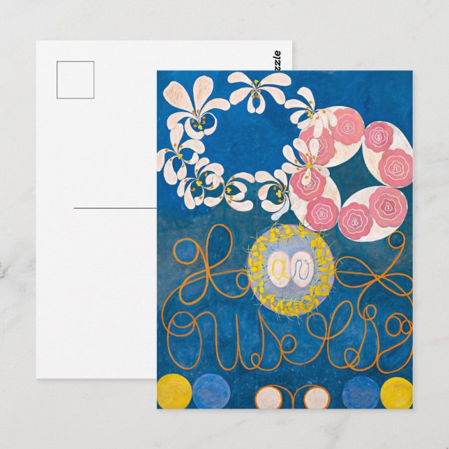 Carte Postale Dix plus grandes, no 1, Enfance | Hilma af Klint | (Devant / Derrière)