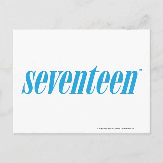 Carte Postale Dix-sept Logo-Aqua (Devant)