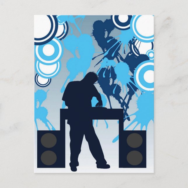 carte postale dj (Devant)