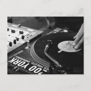 Carte Postale DJ filant vinyle 1