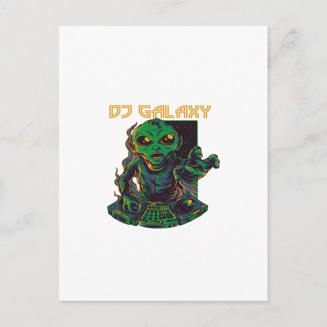 CARTE POSTALE DJ GALAXY (Devant)