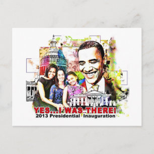 Carte postale d'Obama pour l'investiture président