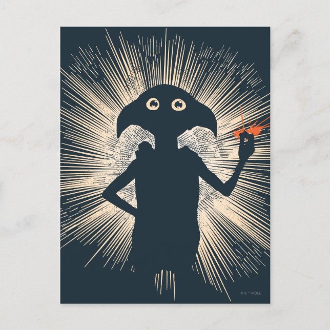 Carte Postale Dobby jette un sort (Devant)