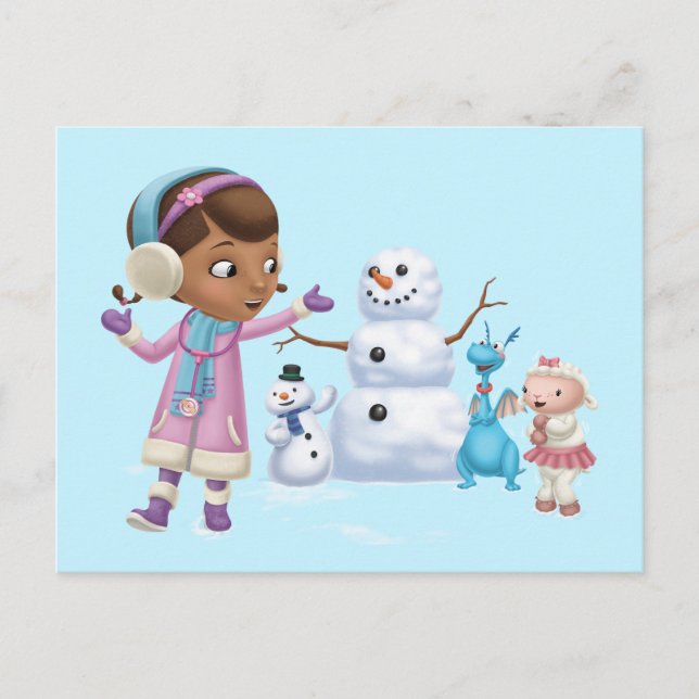 Carte Postale Doc McStuffins | Doc McStuffins Jouant Dans La Nei (Devant)