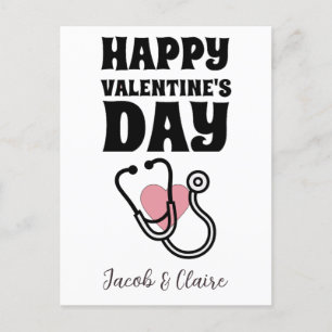 Carte Postale docteur, Joyeux jour valentines personnalisez le n