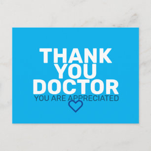 Carte Postale Docteur Merci : Vous êtes apprécié