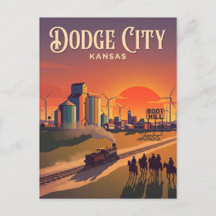 Carte Postale Dodge City Kansas